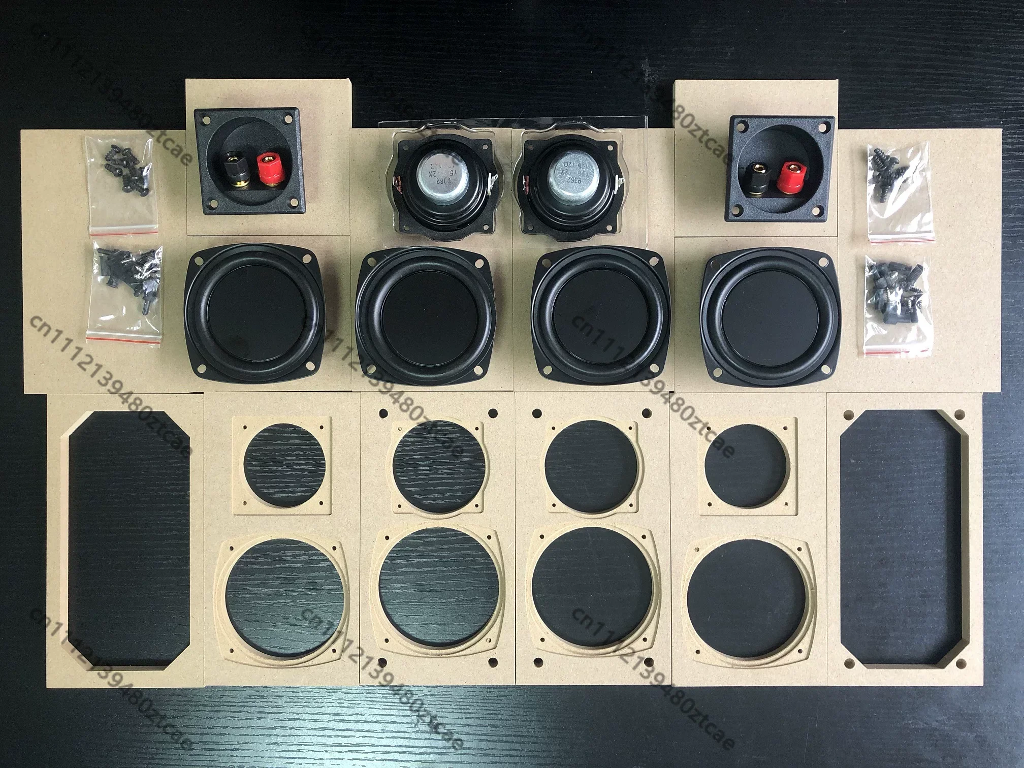 2.25 Inch Full Range Speaker, Triple Diaphragm Front & Rear Design with Dual Passive Radiators Mini Bookshelf Speaker