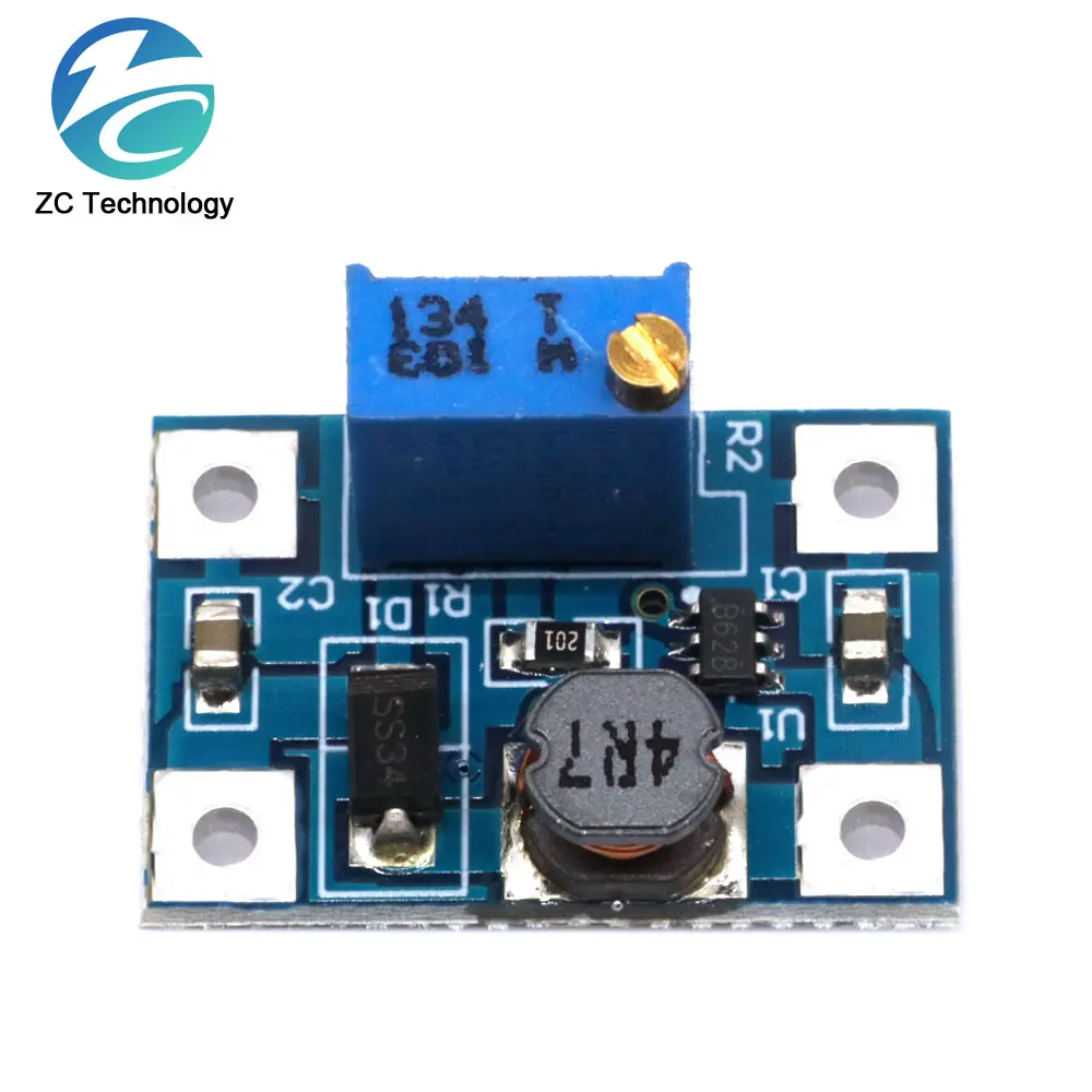 2-24V to 2-28V 2A DC-DC SX1308 Step-UP Adjustable Power Module Step Up Boost Converter for DIY Kit