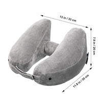 Inflatable Travel Neck Pillow U-Shaped Lightweight Hood Design Neck Support for Car Plane Outdoor Rest Inflatable Travel Pillow