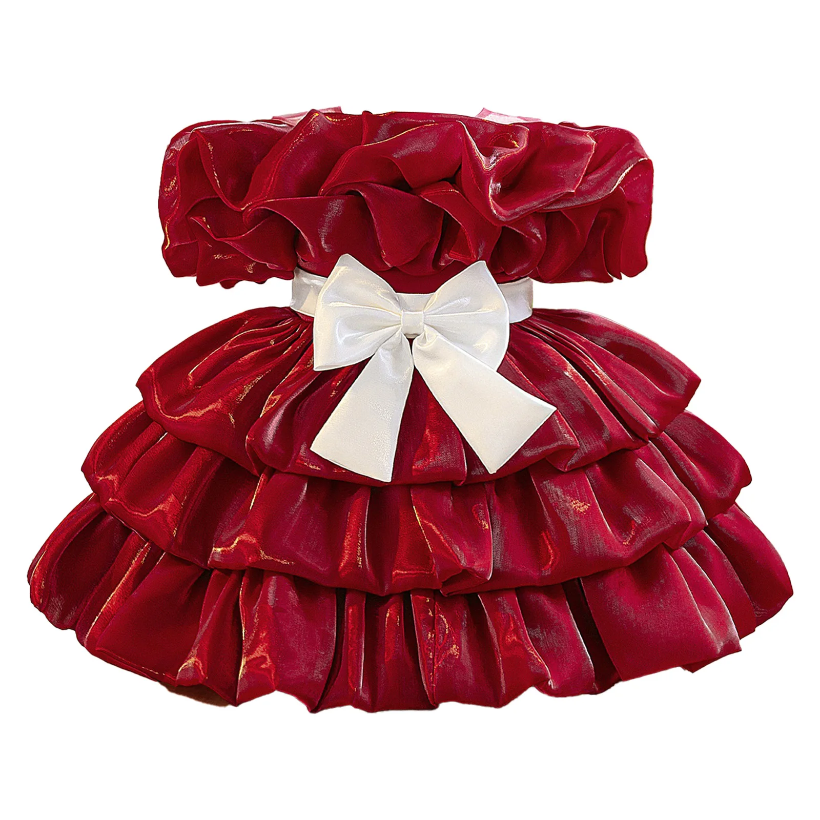 

Элегантное пышное платье-пачка для маленьких девочек с милым бантом и блестящим цветочным узором, многоярусное бальное платье для дня рождения, свадьбы, конкурса красоты