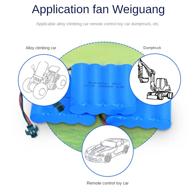 4.8v 2000mah Ni-cd Battery With Charger Sets For Rc Toys Cars Tank Truck Robots Guns Boats AA Ni Cd Rechargeable Battery Pack