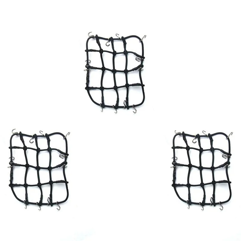 

ODIES-3X RC Автозапчасти Аксессуары Эластичная сетка для багажа для 1/12 MN D90 D99 MN99S, черный