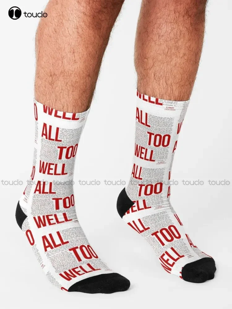 All Too Well Taylor Socks Hiking Socks Women Personalized Custom Unisex Adult Teen Youth Socks 360° Digital Print Custom Gift