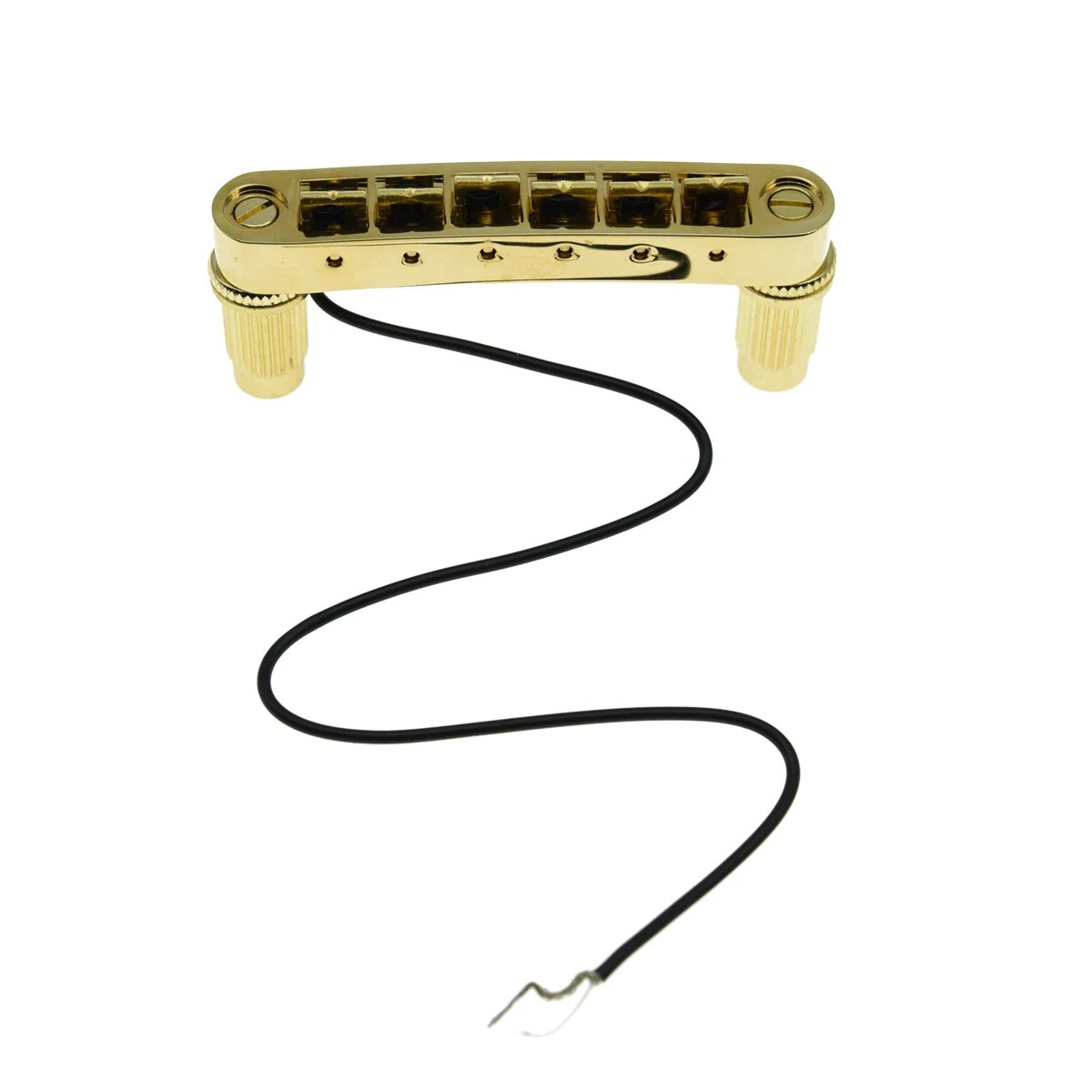 Dopro Guitar Tune-o-Matic Piezo Bridge Pickup LP Piezo Guitar Bridge Pickup for Les Paul/SG/ES Chrome/Black/Gold