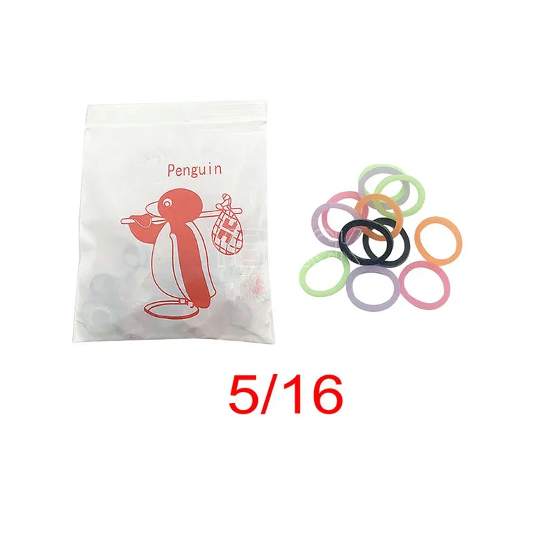 500pcs=5 Bags Colorful Dental Orthodontic Elastics Rubber Bands Ligature Ties 6.5OZ Latex Braces Traction Ring