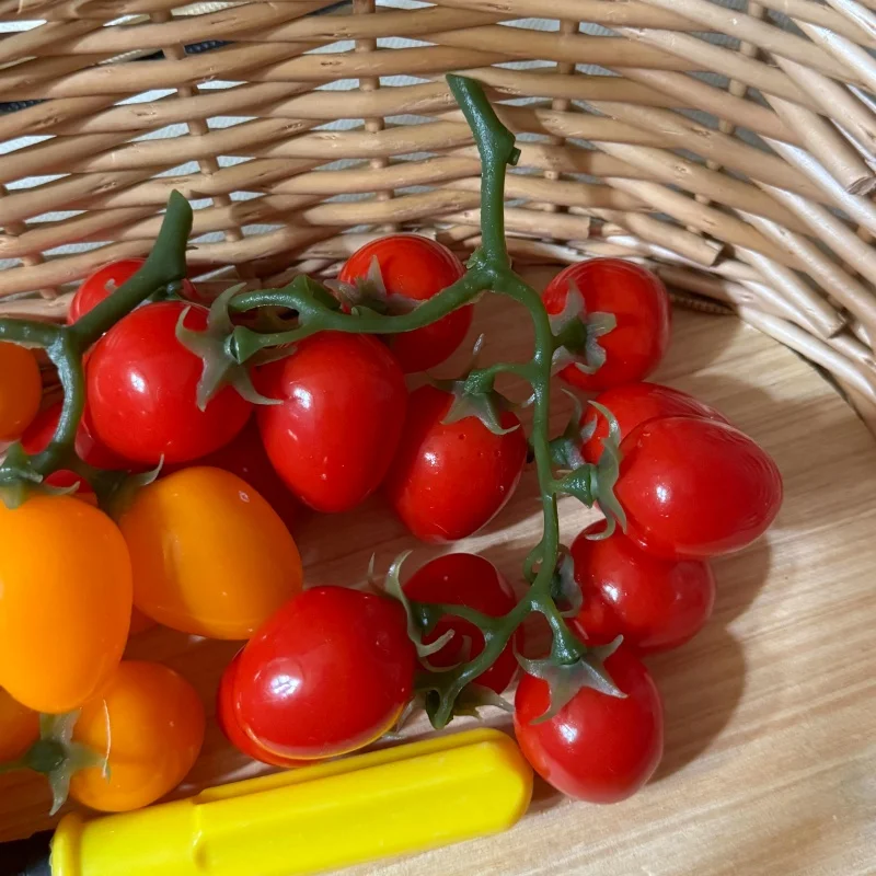 Lebensechte Kirschtomaten, künstliche Früchte für Zuhause, Hochzeitsdekoration, künstliche Früchte, Picknick, Lebensmittel, Fotografie-Requisiten, Küchenszene-Layout – Detail 5