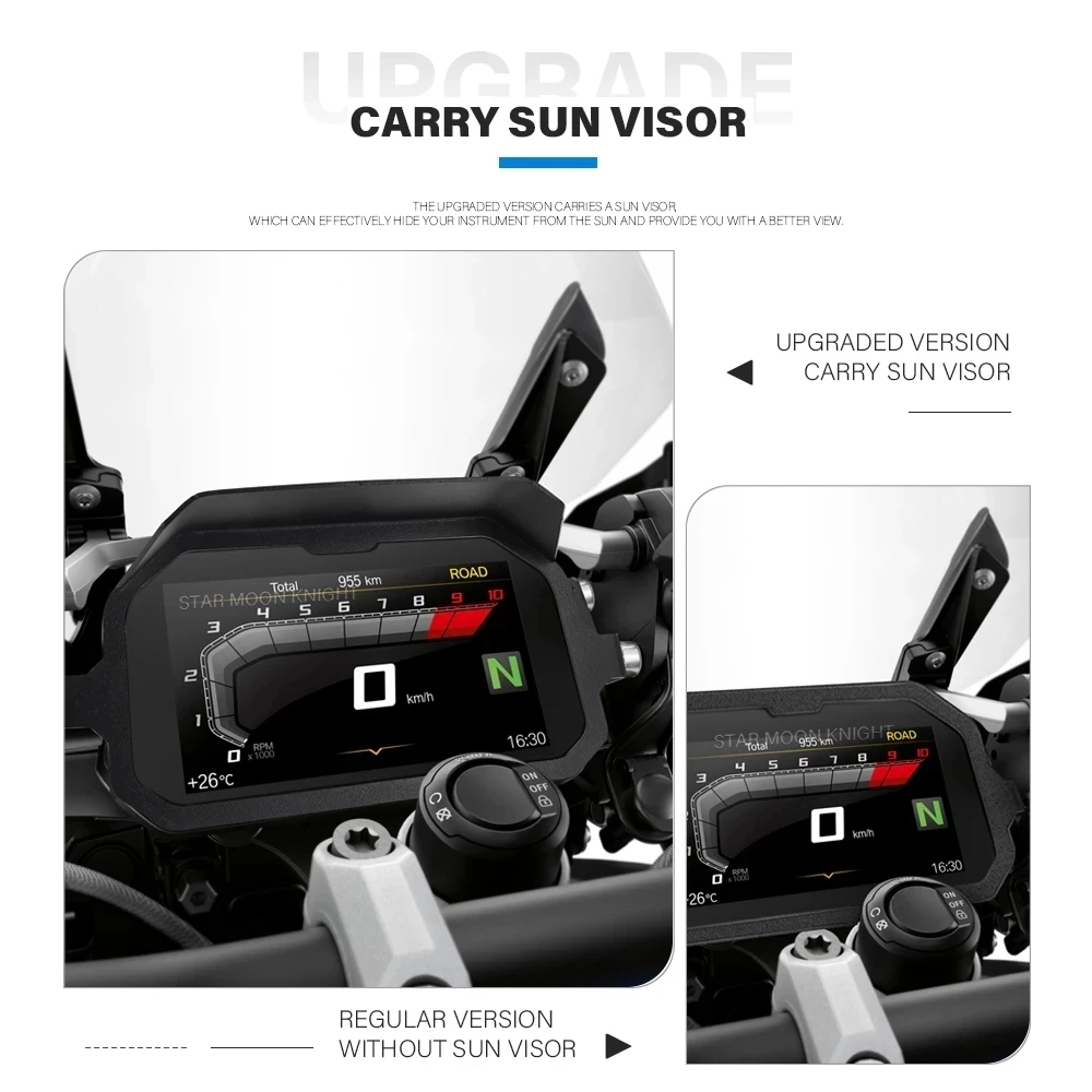 R 1250 1200 GS Perlindungan Pencurian TFT Sepeda Motor + Film Instrumen HD untuk BMW R1250GS R1200 LC R1200GS Sampul Bingkai Meteran Petualangan