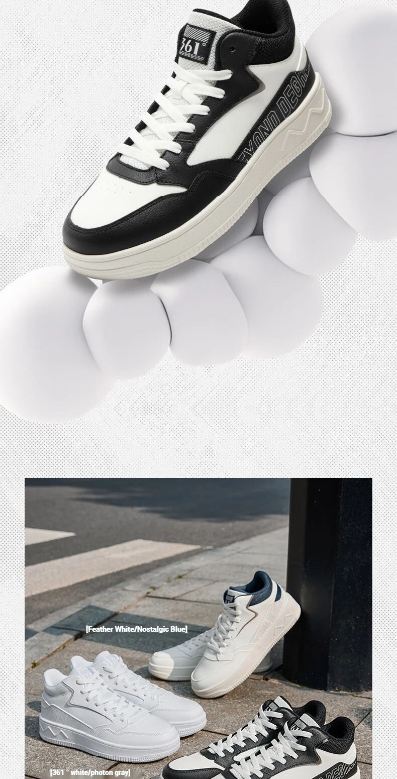 Description Picture 6 of item361 Degrees Men's Casual Shoes New Retro Classic Winter Versatile Leather Surface High-top Thick-soled Male Sneakers 672436627