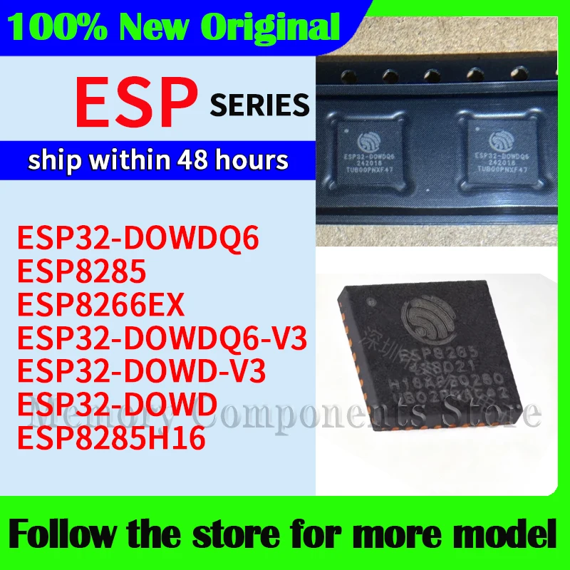 

ESP32-DOWDQ6 ESP8285 ESP8266EX ESP32-DOWDQ6-V3 ESP32-DOWD-V3 ESP32-DOWD ESP8285H16 Высококачественные новые компоненты