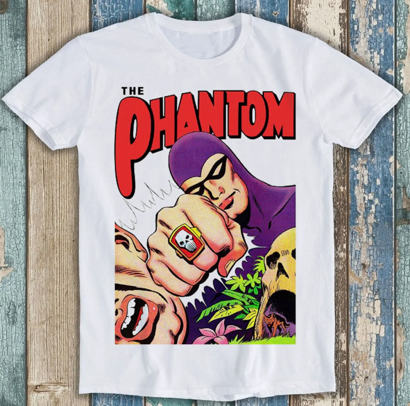 The Phantom T Shirt Comics Fictional Bangalla Best Seller Funny Meme Top Unisex Gift Tee T Shirt