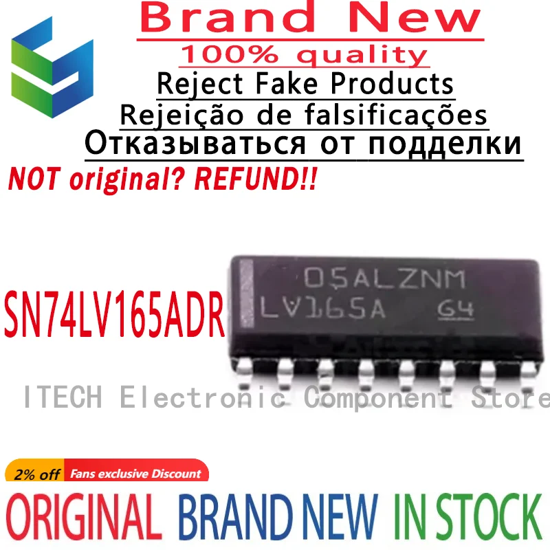 

10PCS/LOT Original SN74LV165ADR LV165A SOP-16 New In Stock