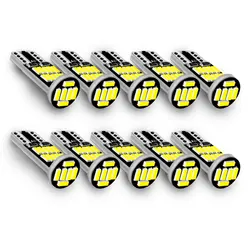 10pcs Super Bright T10 W5W 4014SMD 26Chips 360degree Lighting WY5W 192 194 168 501 Bulbs for Car Turn Signal Brake Inner Lights