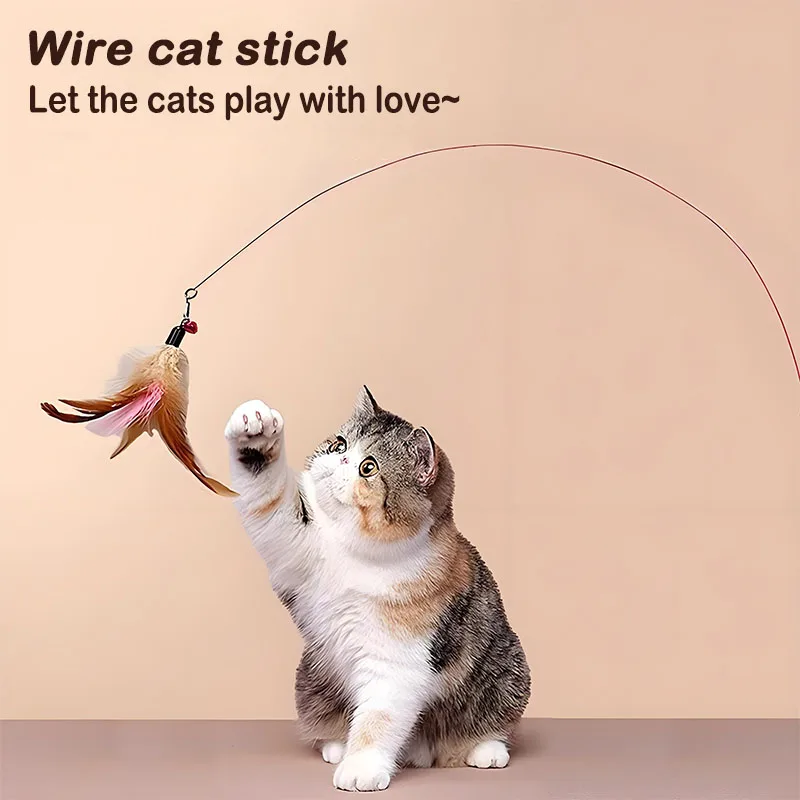 

Pet Cat Toy Plush Funny Play Cat Toys with Ring Bell Happy Cat's Accessories High Quality Good Elastic Rope Toy Pet Supplies
