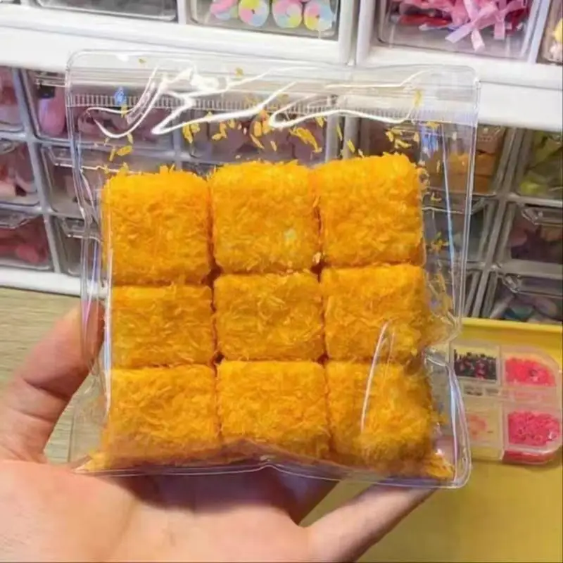 Fried Simulated Food Squeeze Toy Slow Rebound Wet Soft Suction Finger Pinch Decompression  Toy Stress Release Toys