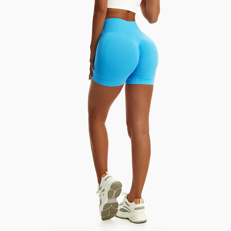 Pantaloncini da Yoga a vita alta senza cuciture estivi elasticità Leggings sportivi pantaloncini da ciclismo traspiranti da donna pantaloncini da palestra con sollevamento dei glutei da donna