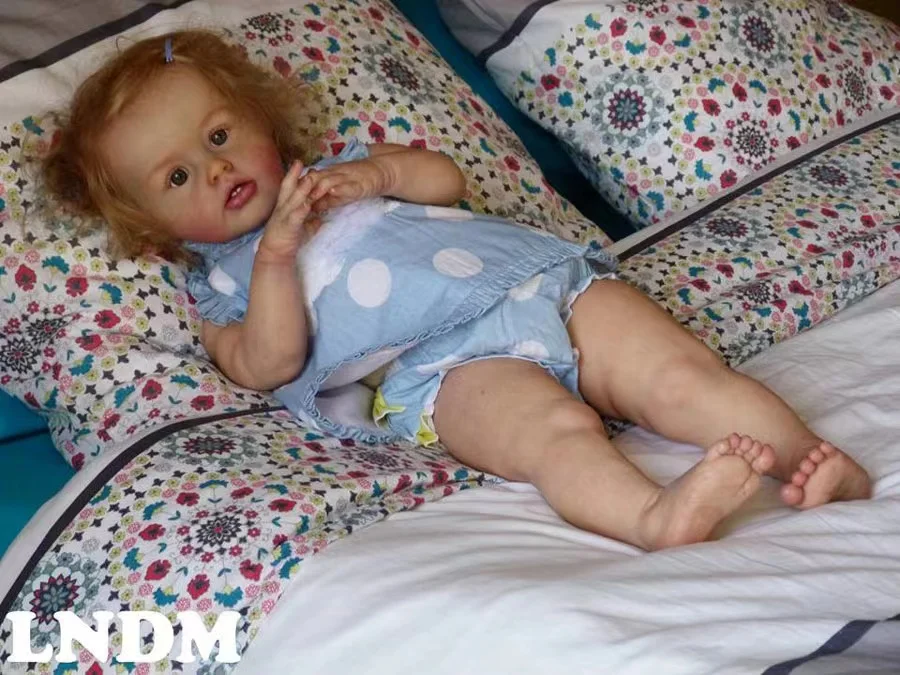 【Full Kit 】FBBD 26\'\' Reborn Baby Doll Ariel By Jaonna Kazmierczak Unpainted Kit Lifelike Soft Touch With Cloth Body DIY Part