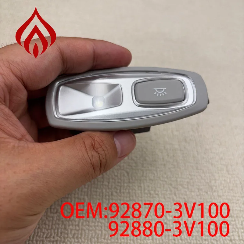92870-3V100 For Kia K5 Sportage R KX7 Rear Reading Lamp Roof Armrest Dome Light Compatible with 92880-3V100 OPTIMA