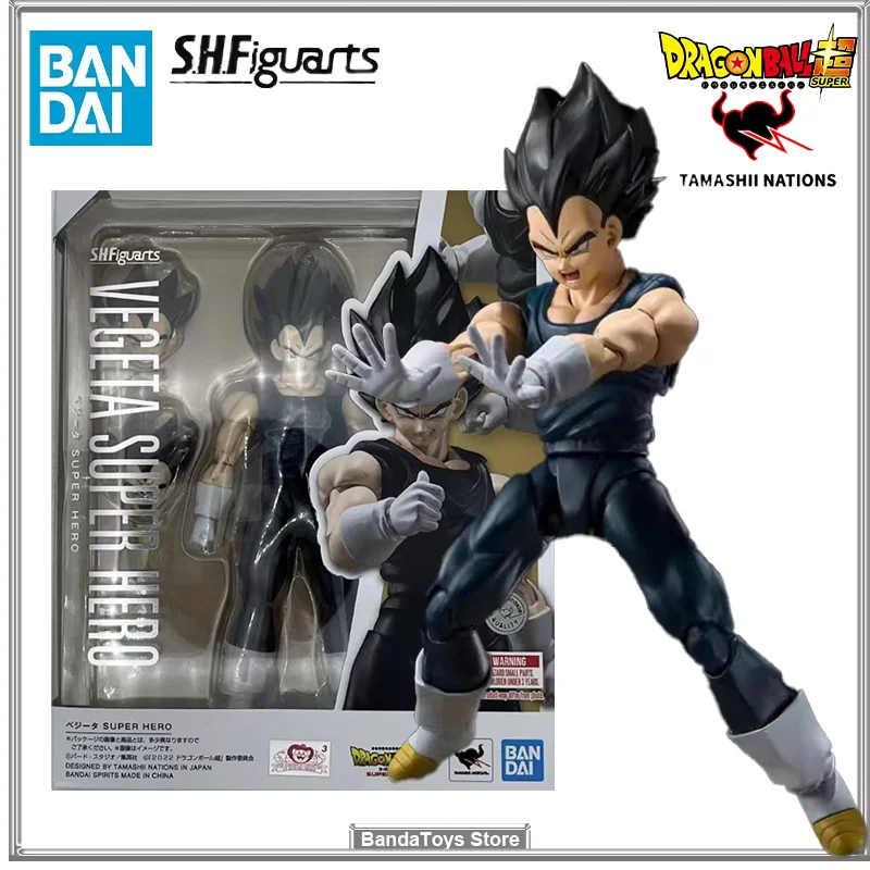 In Stock Original Bandai S.H. Figuarts SHF Dragon Ball Vegeta Super Hero Anime Action Collection Figures Model Toys