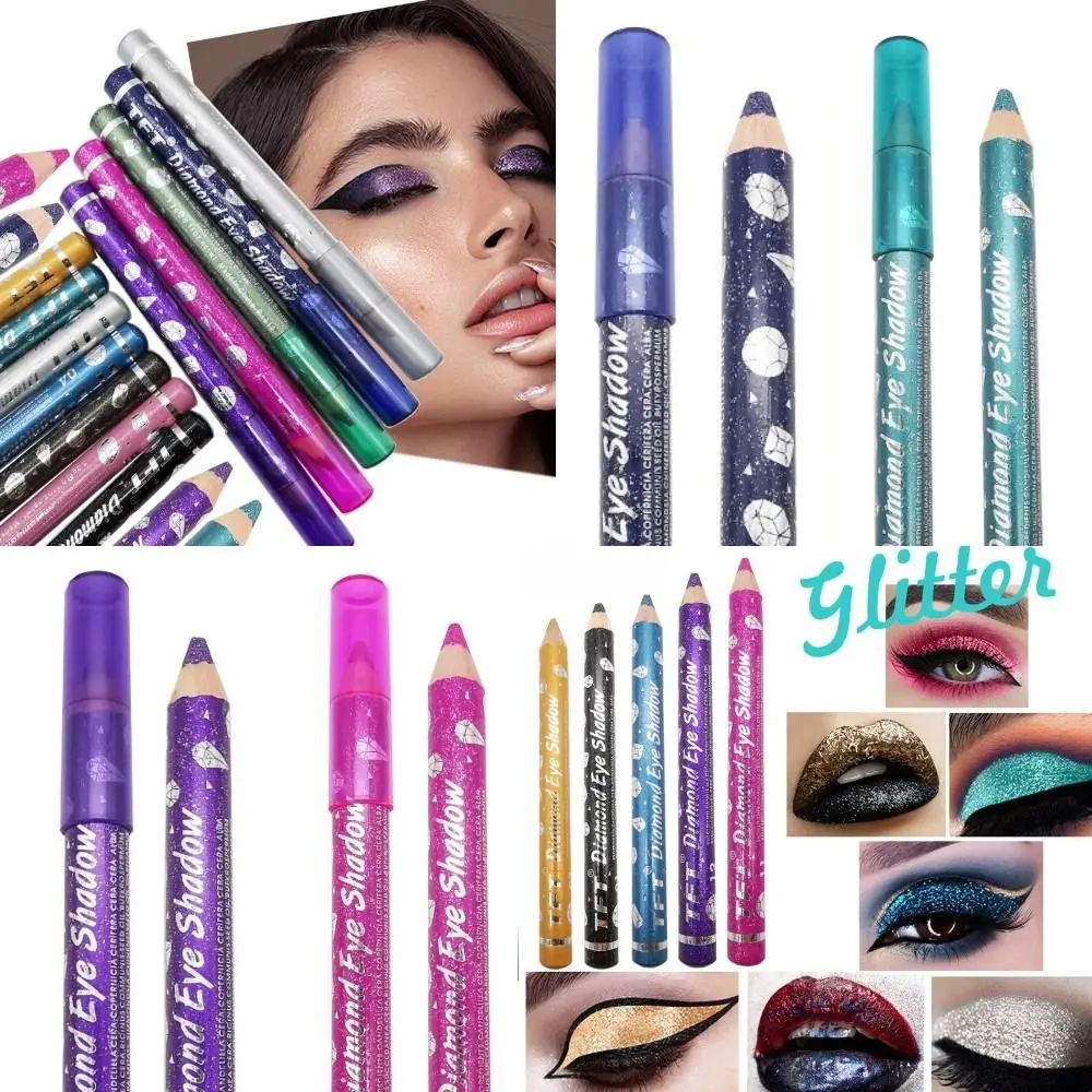 Waterproof Shimmer Eye Shadow Pen High Shine Long Lasting Monochrome Eyeshadow Brighten Eyes Blending Well