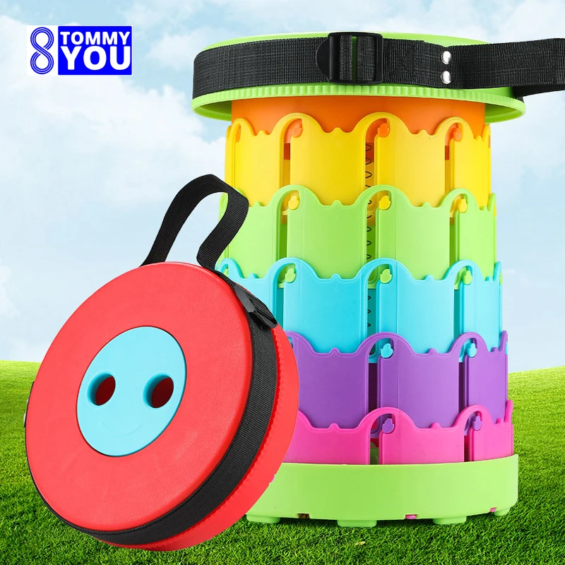 

Children's Outdoor Retractable Portable Folding Stools Convenient Camping Lounge Line Up Foldable Plastic Fishing Beach Chairs