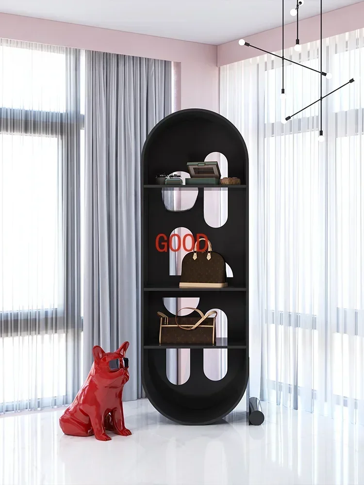 High Cabinet Nordic Simple Modern Bookcase Partition Storage Living Room Floor Creative Multi-Layer Storage storage cabinet