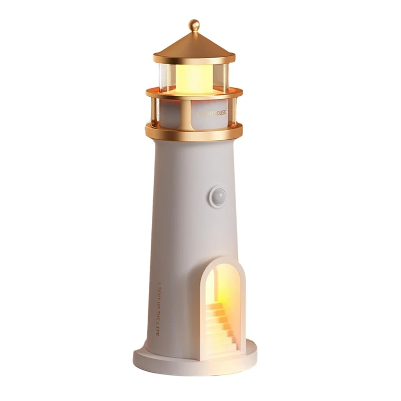 

Moon Projection Lighthouse Wireless Portable Motion Sensor Ambient Night Lamp For Kids, Children, Gifts, Bedroom, Nursery, Decor