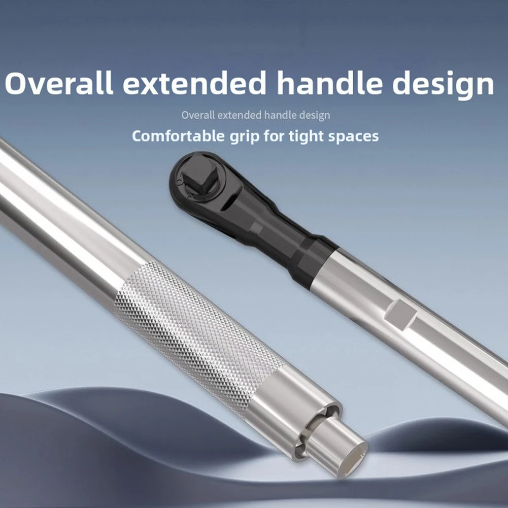 automatic-ratchet-hand-wrench-37-74-lb-ft-torque-narrow-neck-design-3-second-quick-change-high-torque-wrench-extender-gray-black