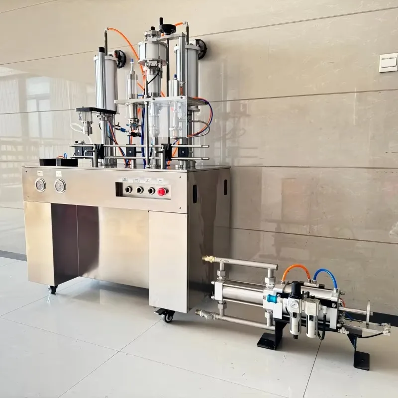 Low Investment Aerosol Spray Paint Filling Machine Spray Cans Filling Machine FE Filler