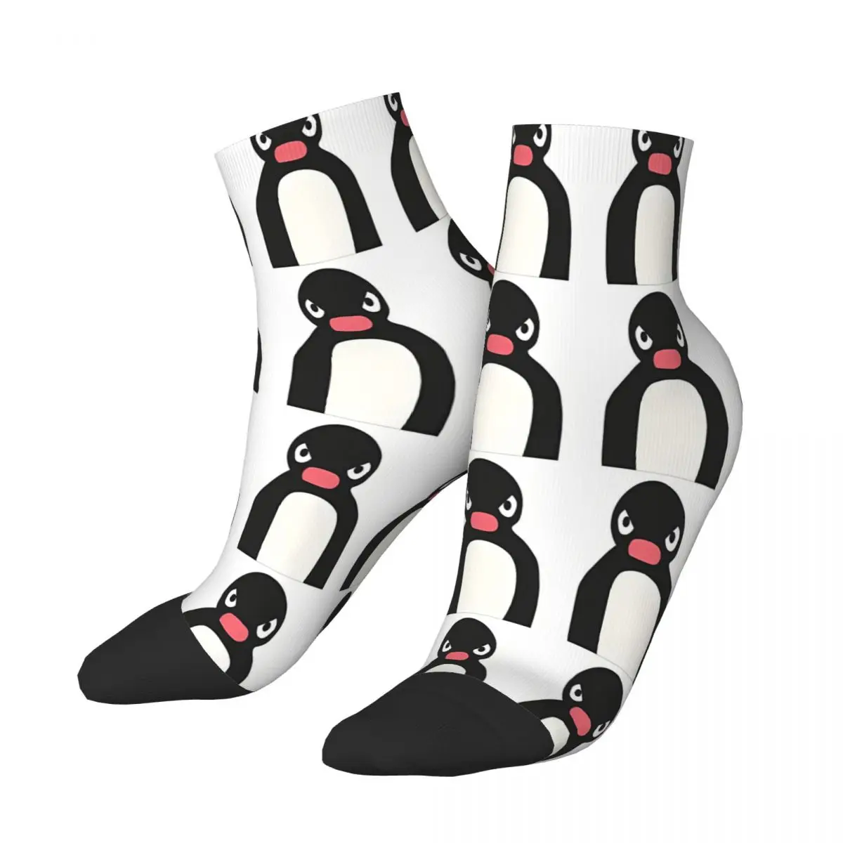 Angery Pingu Ankle Socks Male Mens Women Summer Stockings Printed