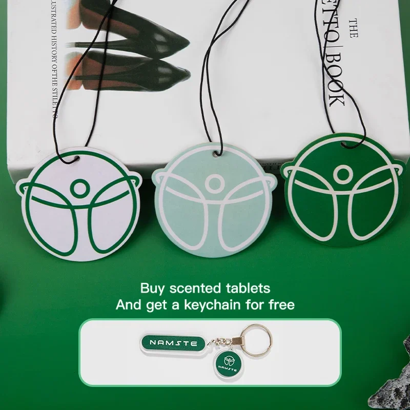 NAMASTE Auto Geurtabletten Auto Luchtverfrisser Aromatherapie Essentiële Olie Geurtabletten 3PCS Ontgeuren Indoor Aromatherapie