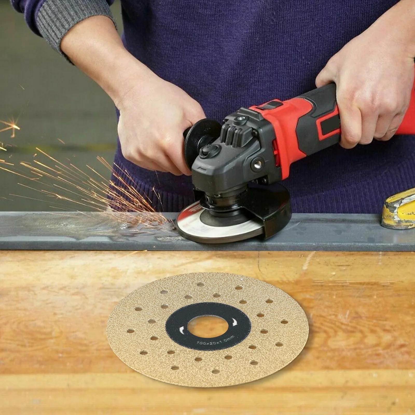 Cutting Disc Porcelain Hot Press Technology Granite Grinding Disc Marble Porcelain Chamfering Cutting Hardness