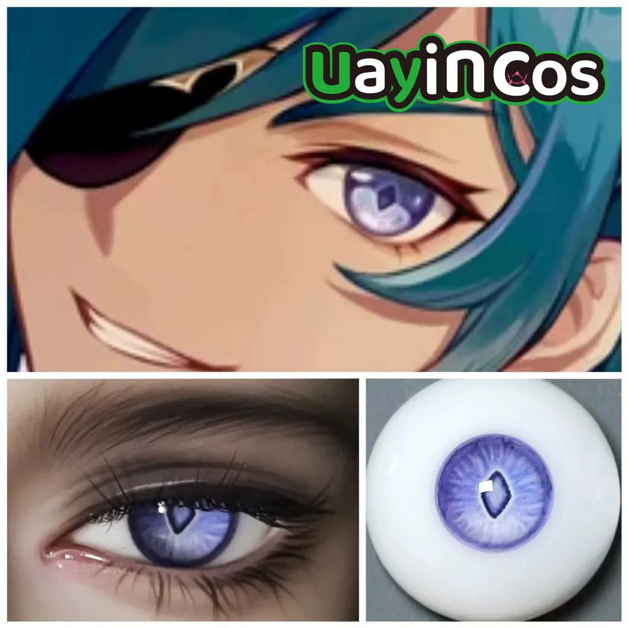 In Stock Genshin Impact Kaeya 1/3 1/4 1/6 Resin Eyes Eyeballs BJD Doll Accessorie 12mm14mm 16mm OB11 OB22 OB24 Anime Cosplay