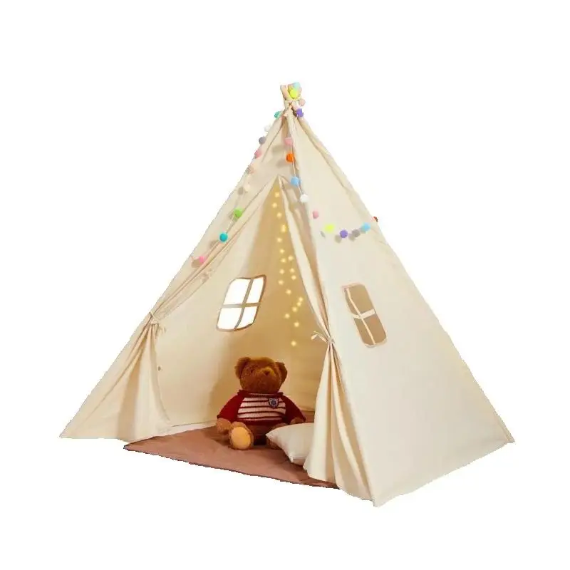 SucceBuy Tienda de juegos para niños Tienda tipi para niños de 1 a 5 años Tienda para niños con ventanas para tienda para niños en interiores y exteriores