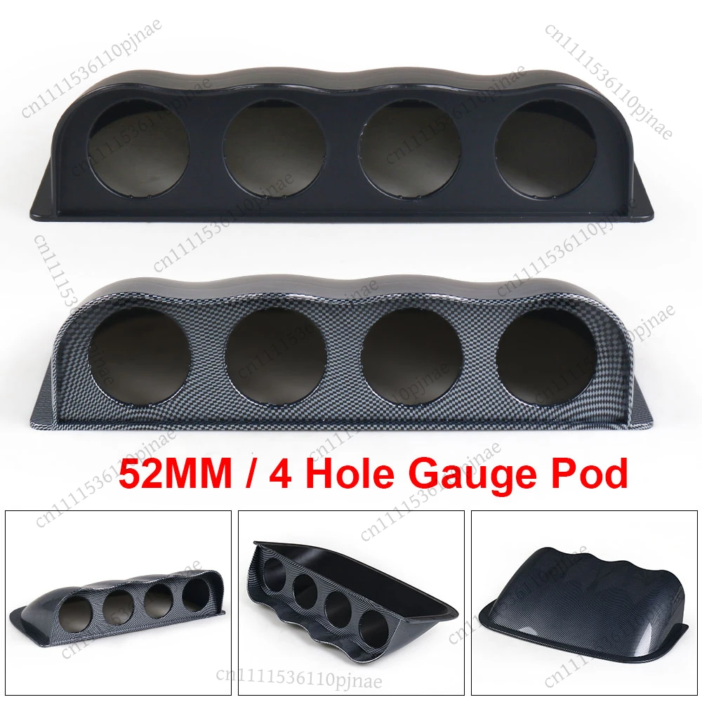 2inch 52MM Universal Racing 4 Holes Dash Board Quad Gauge Holder Pod ABS Dashboard For 52MM Car Gauges Car Meter