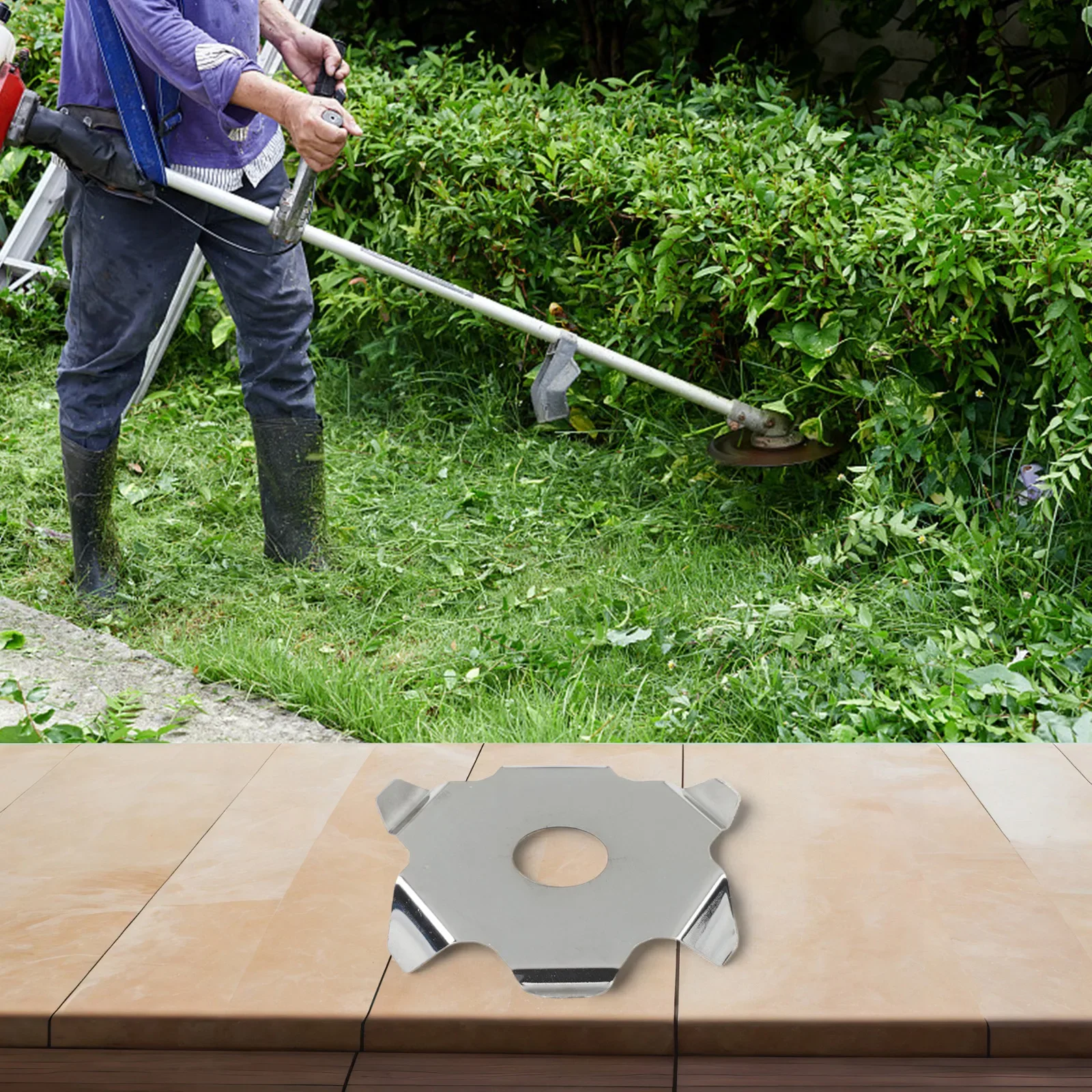 Tool Accessory Grass Cutter Anti-Winding Blade Stainless Steel Material Versatile Compatibility 13 Wire Positions