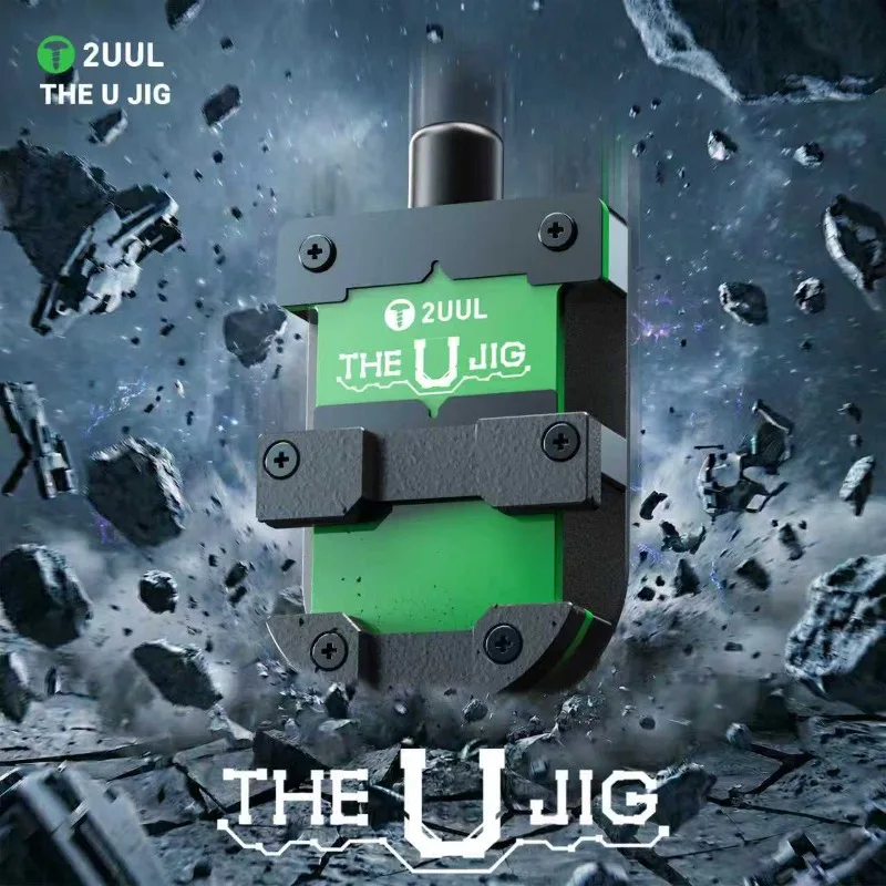 

2UUL BH14 U-shaped Thermal Insulation Glass Clamp Mobile Phone Repair Holder for Motherboard IC CPU Tin Planting Fixture Tool