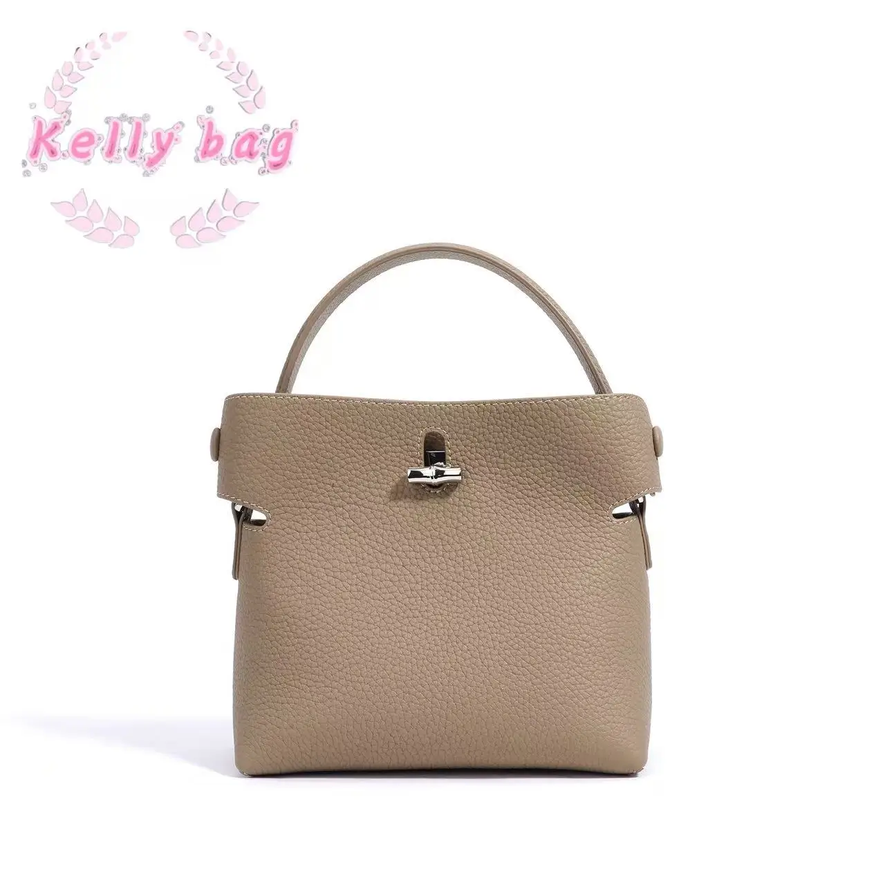 

Новая летняя сумка из натуральной кожи синего цвета, высококачественная маленькая сумка-ведро с пряжкой, закрытый дизайн, женская сумка на плечо, роскошная сумка