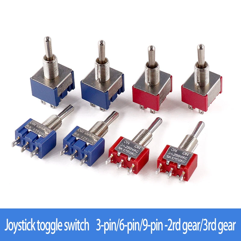 Knot switch 103/102 single/double 202/203 rocker arm forward/reverse bidirectional up and down toggle self reset switch