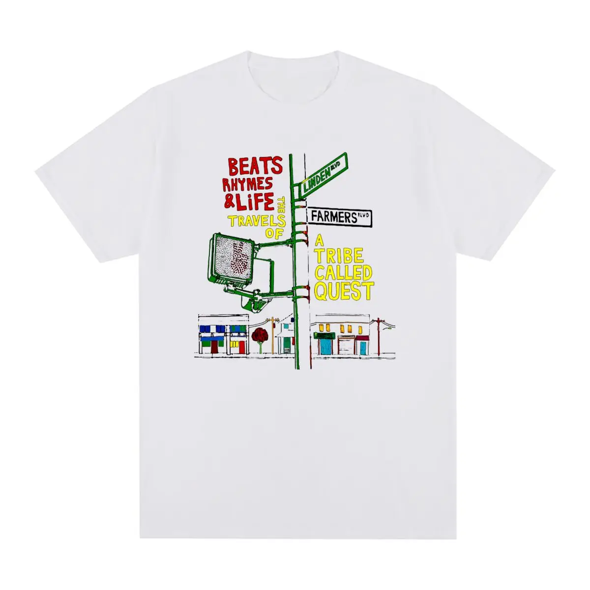 A TRIBE CALLED QUEST Vintage T-shirt ATCQ Hip Hop Music Cotton harajuku streetwear Men T shirt New Tee Tshirt Womens Tops