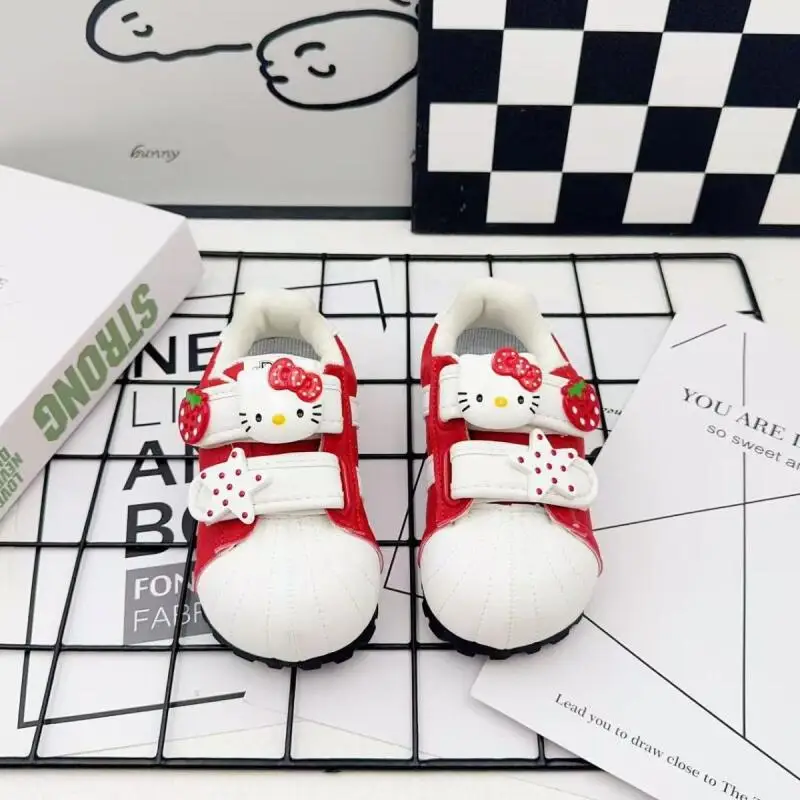 

Симпатичные шнурки для обуви на тему Hellokitty из Trendiestского продукта с украшениями для обуви Sanrio Cat Стильная удобная спортивная обувь.