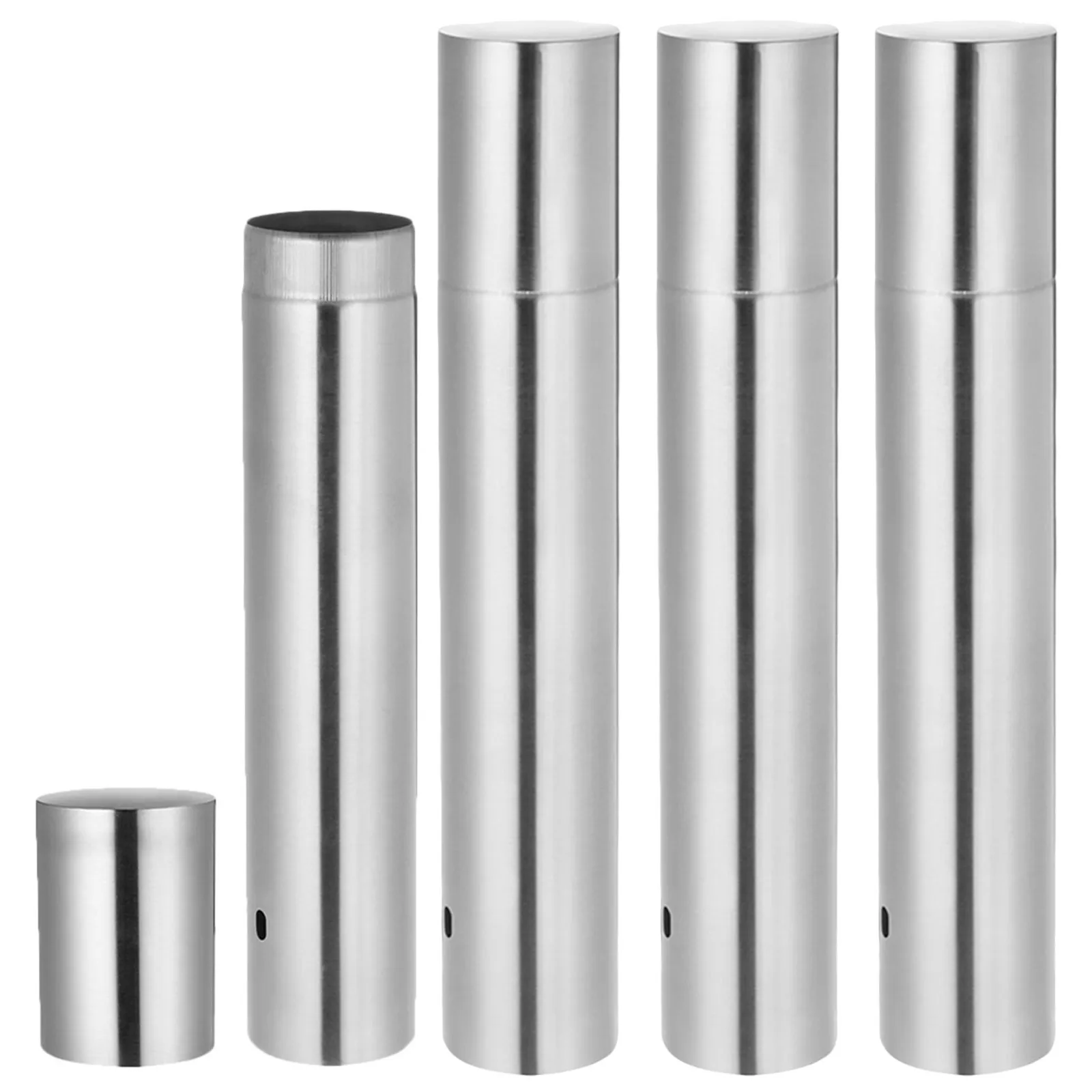 4Pcs Document Storage Cylinder Metal Organizer Tube Birth Certificate Holder Marriage License Diploma Scroll Container Office