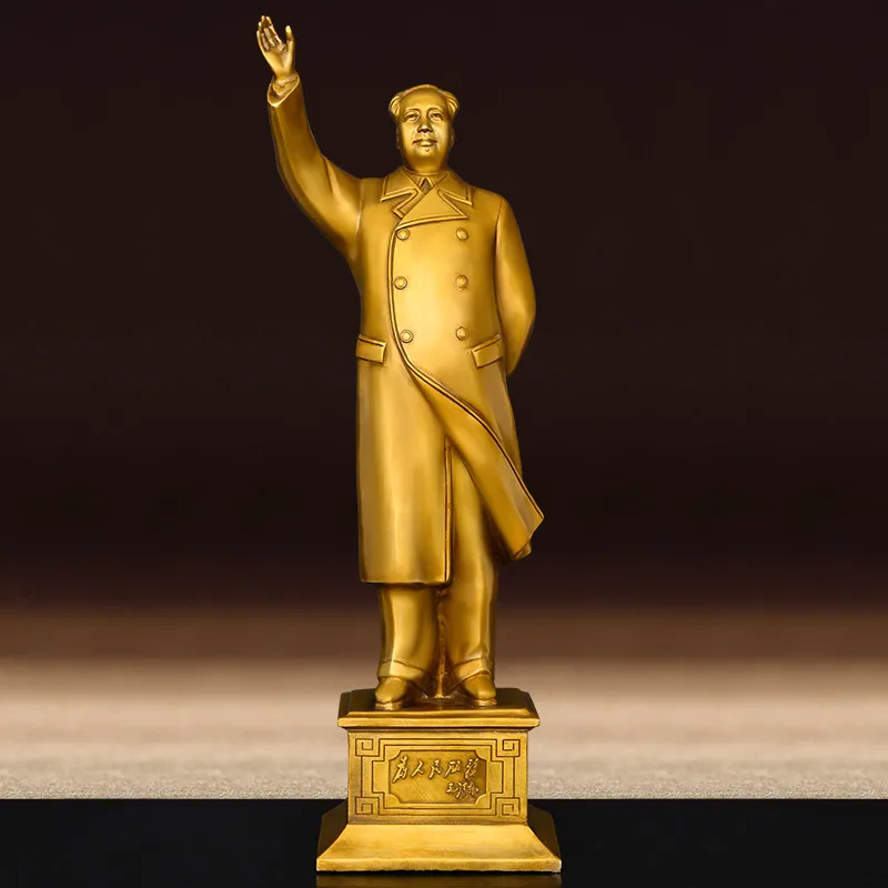 Pure Copper Bronze Statue Decoration Brass People Portrait Home Living Decoration Crafts