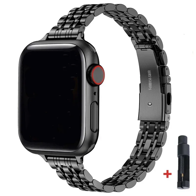Edelstahlarmband für Apple Watch Ultra3 Band 49 42 44mm Metallarmband für Watch Series 11 10 46mm 9 8 7 6 SE 5 4 3 45 41mm