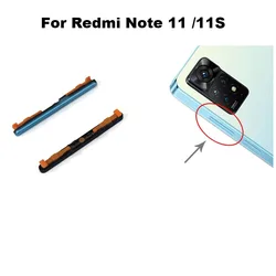 1PCS Power Volume Button Switch On Off Side Keys For Xiaomi Redmi Note 11 11S Global Replacement Repair Parts