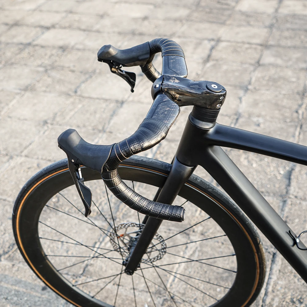 TOSEEK Carbon-Rennlenker, Fahrradlenker aus Kohlefaser, reduziert den Widerstand, gebogener Lenker, interne Verkabelung, Fahrradteile, 380/400/420/440 mm – Detail 13