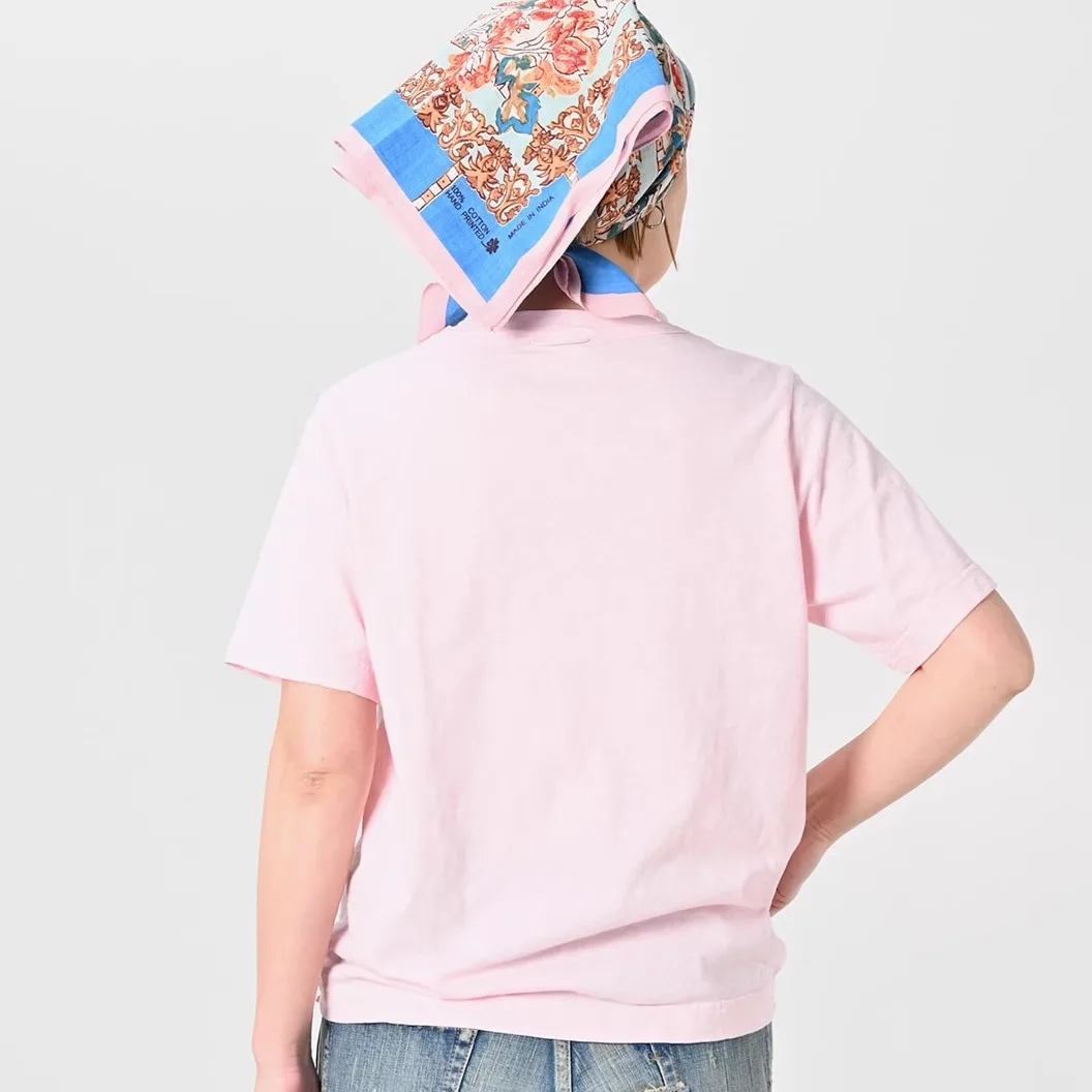 커플 티셔츠 대나무 면 통기성 편안한 캐주얼 탑 여성 패션 여름 짧은 소매 라운드 넥 프린트 티