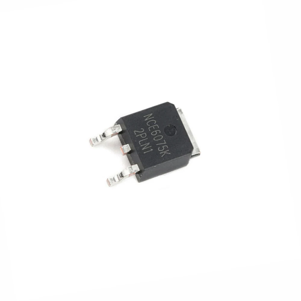 10PCS/LOT NCE6075K NCE6075 6075K 60V 75A TO-252 TO252 MOS FET New and Original IC Chipset MOSFET-N