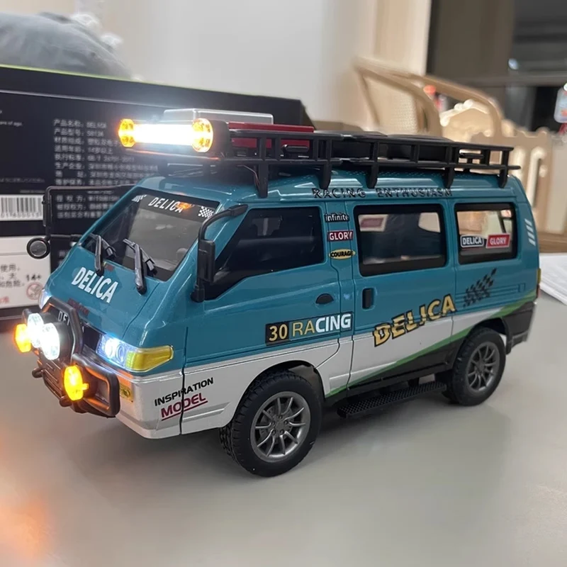 

Jxc Rc Car Delica 1:24 Full Scale 4wd Remote Control Toy Vehicle With Controllable Headlights Minibus Toy Model Gifts Toys