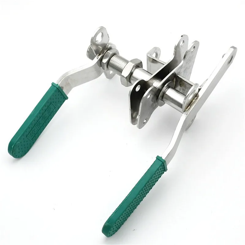 304 stainless steel pigsty door lock buckle industrial equipment door handle accessories pressing rotary pigsty door lock