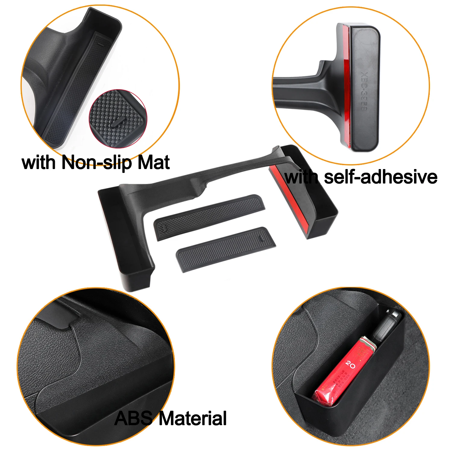 Gear Shift Storage Box Armrest Passenger Grab Organizer for Jeep Wrangler JL Gladiator JT 4XE 2024 2025 Car Interior Accessories